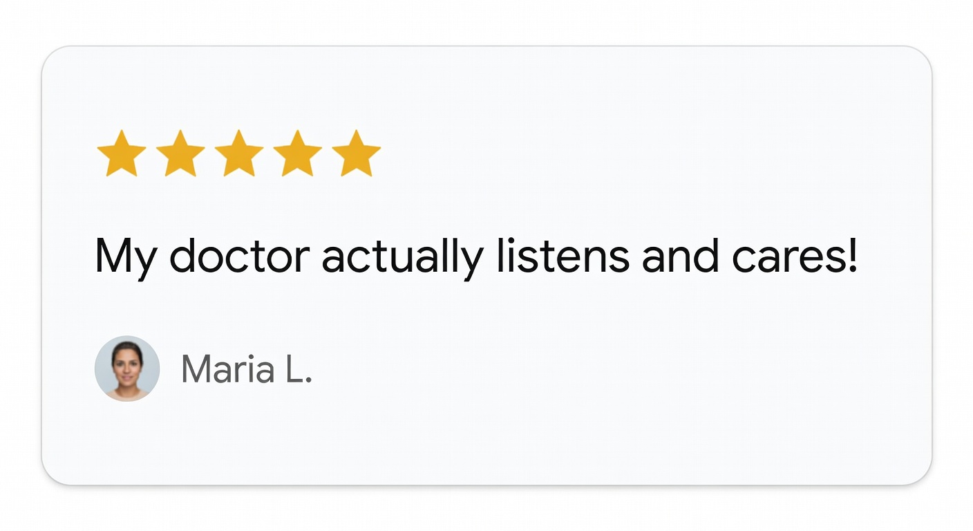 Customer review screenshot