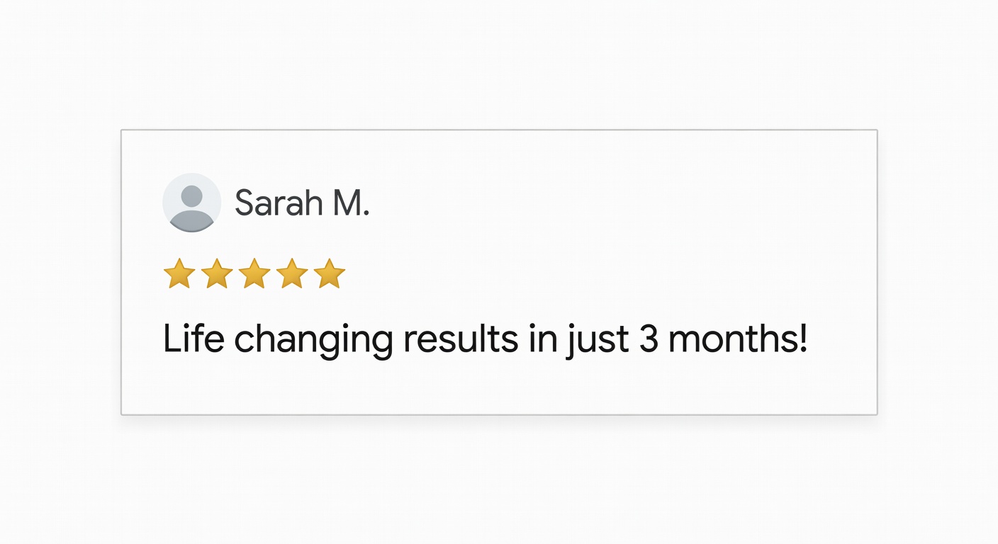 Customer review screenshot